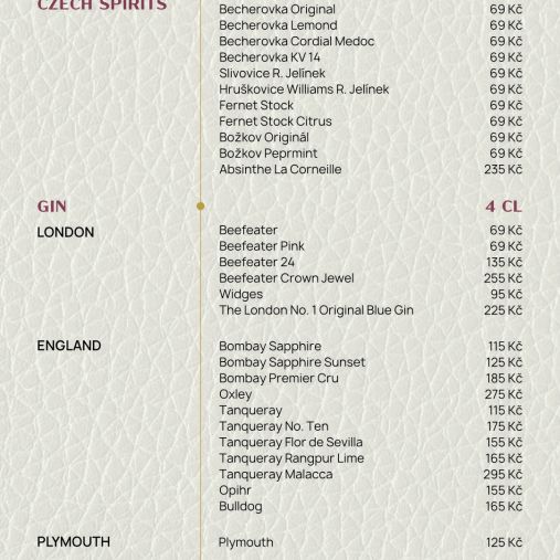 Original Czech spirits, Gin